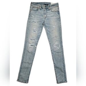 American Eagle Skinny Jeans Women's AirFrex+ Ultrasoft Distressed Size 30/34